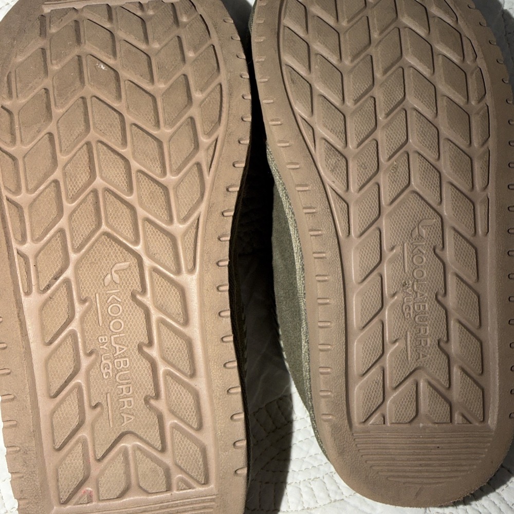 Koolaburra by UGG KIDS Sz 12 Burree Olive Green Slip on Slippers - Picture 6 of 9